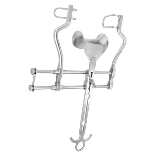 Von Klaus Balfour Abdominal Retractor, 7.375in, Fixed Fenestrated Side Blades, Von Klaus German Surgical Steel VK124-7010 - main